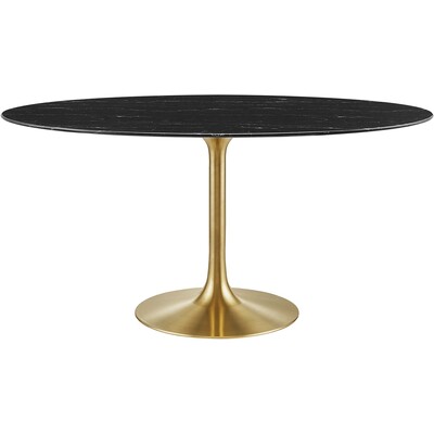 Modway Furniture Lippa 60 inch Oval Faux Marble Dining Table by Modway, 889654942986, EEI-5243