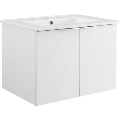 Modway Furniture Maybelle 24 inch Wall-Mount Bathroom Vanity by Modway, 889654940838, EEI-5379