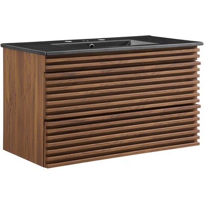 Modway Furniture Render 36 inch Wall-Mount Bathroom Vanity by Modway, 889654253150, EEI-5395