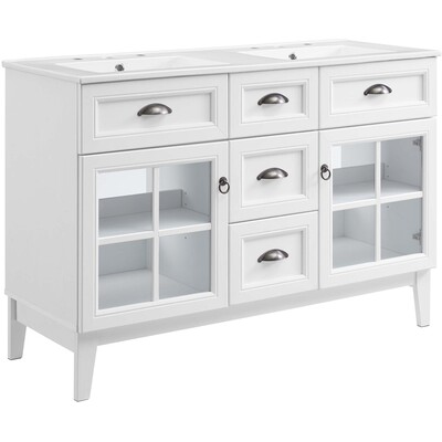 Modway Furniture Isle 48 inch Double Bathroom Vanity Cabinet by Modway, 889654928355, EEI-5428