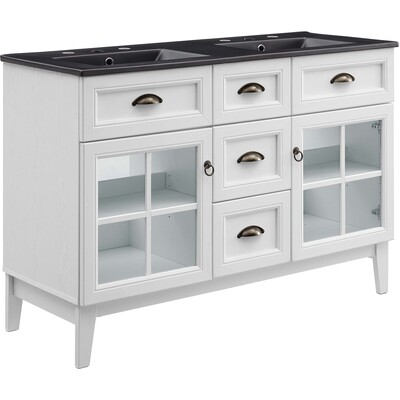 Modway Furniture Isle 48 inch Double Bathroom Vanity Cabinet by Modway, 889654932116, EEI-5480