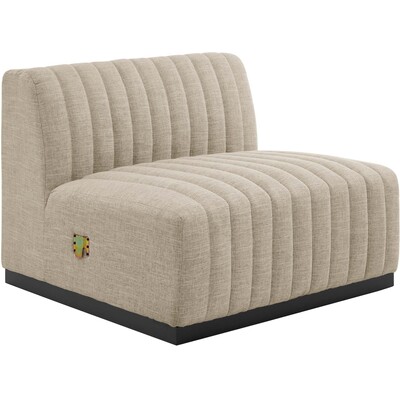 Modway Furniture Conjure Channel Tufted Upholstered Fabric Armless Chair by Modway, 889654944263, EEI-5495