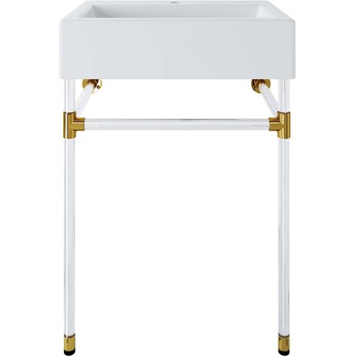 Modway Furniture Redeem 24 inch Acrylic Wall-Mount Bathroom Vanity by Modway, 889654235996, EEI-5535