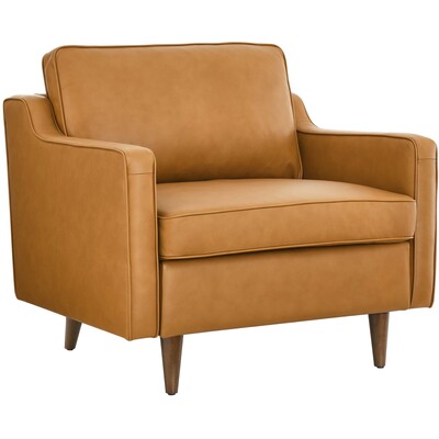 Modway Furniture Impart Genuine Leather Armchair by Modway, 889654928324, EEI-5555