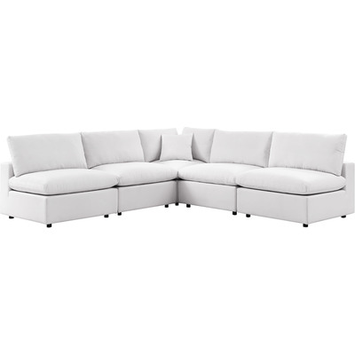 Modway Furniture Commix 5-Piece Outdoor Patio Sectional Sofa by Modway, 889654924869, EEI-5587