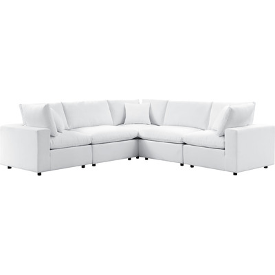 Modway Furniture Commix 5-Piece Sunbrella® Outdoor Patio Sectional Sofa by Modway, 889654924760, EEI-5590