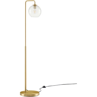 Modway Furniture Silo Glass Globe Glass and Metal Floor Lamp by Modway, 889654941286, EEI-5616