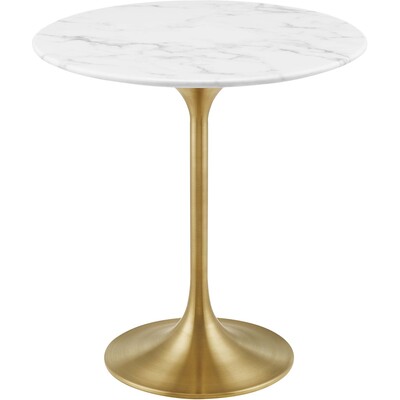 Modway Furniture Lippa 20 inch Round Faux Marble Side Table by Modway, 889654234029, EEI-5685