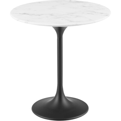 Modway Furniture Lippa 20 inch Round Faux Marble Side Table by Modway, 889654234098, EEI-5690