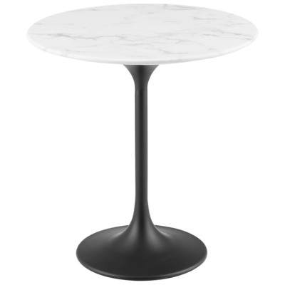 Modway Furniture Accent Tables, Metal Tables,metal,aluminum,ironAccent Tables,accentSide Tables,side, Tables, 889654234104, EEI-5690-BLK-WHI