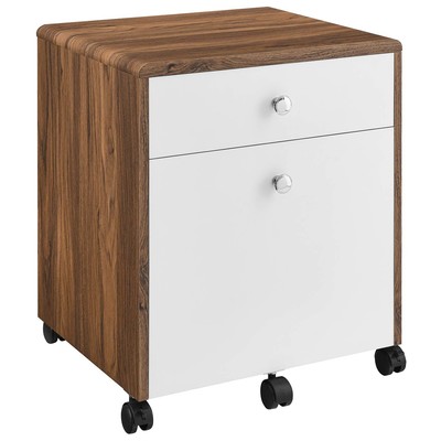 Modway Furniture Transmit  Wood File Cabinet EEI-5705-WAL-WHI