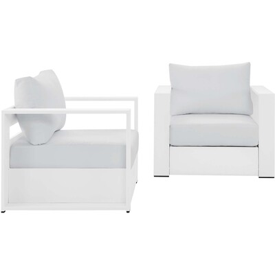 Modway Furniture Tahoe 2-Piece Outdoor Patio Powder-Coated Aluminum Armchair Set by Modway, 889654229445, EEI-5751