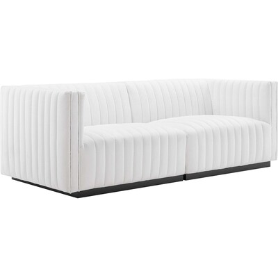 Modway Furniture Conjure Channel Tufted Upholstered Fabric Loveseat by Modway, 889654254072, EEI-5786