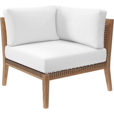 Modway Furniture Clearwater Outdoor Patio Teak Wood Corner Chair by Modway, 889654927761, EEI-5855