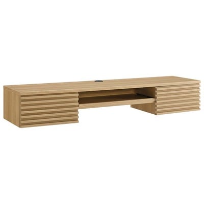 Modway Furniture Render Wall Mount Wood Office Desk EEI-5865-OAK