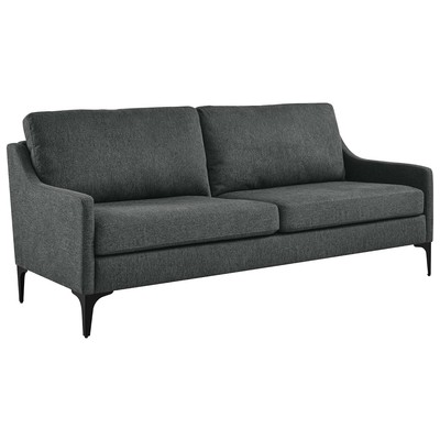 Modway Furniture Corland Upholstered Fabric Sofa EEI-6019-CHA