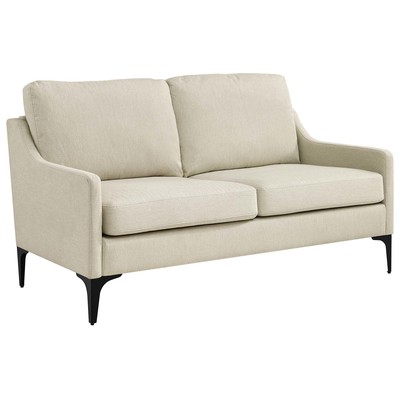 Modway Furniture Corland Upholstered Fabric Loveseat EEI-6021-BEI