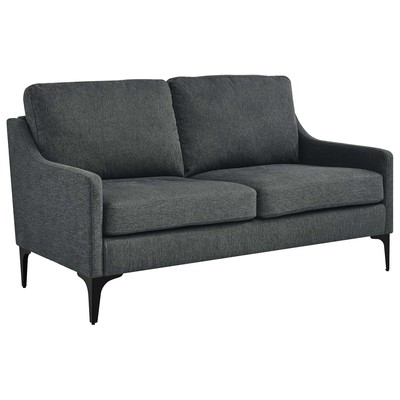 Modway Furniture Corland Upholstered Fabric Loveseat EEI-6021-CHA