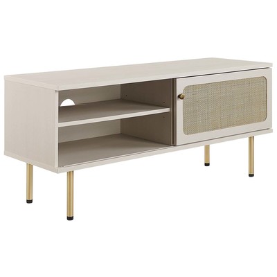 Modway Furniture TV Stands-Entertainment Centers, White,snow, Iron,Steel,Metal, FURNITURE,Storage,TV Stand, White, Tables, 889654229797, EEI-6044-WHI,Small (under 48 in)