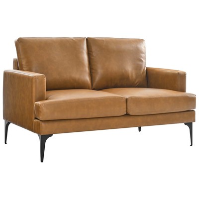 Modway Furniture Evermore Vegan Leather Loveseat EEI-6048-TAN