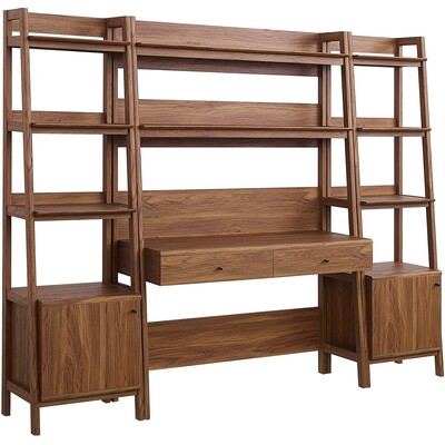 Modway Furniture Bixby 3-Piece Wood Office Desk and Bookshelf by Modway, 889654271741, EEI-6114