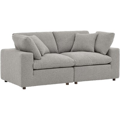 Modway Furniture Commix Down Filled Overstuffed Boucle Fabric Loveseat by Modway, 889654279846, EEI-6361