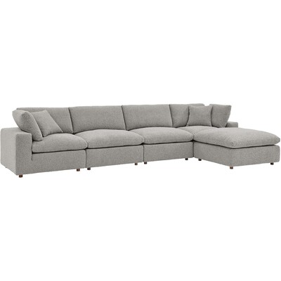 Modway Furniture Commix 5-Piece Down Filled Overstuffed Boucle Fabric Sectional Sofa by Modway, 889654279969, EEI-6365