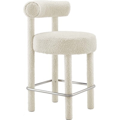 Modway Furniture Toulouse Boucle Fabric Counter Stool by Modway, 889654276852, EEI-6383