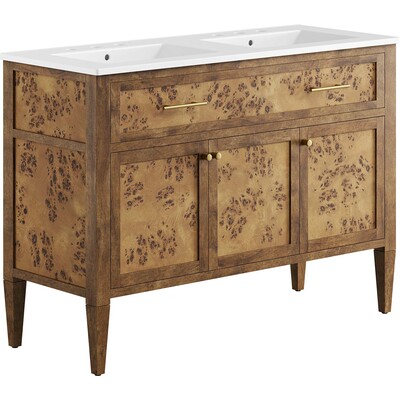 Modway Furniture Elysian 48 inch Wood Double Sink Bathroom Vanity by Modway, 889654284017, EEI-6456