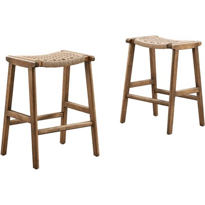 Modway Furniture Saoirse Woven Rope Wood Counter Stool Set of 2 by Modway, 889654278368, EEI-6548