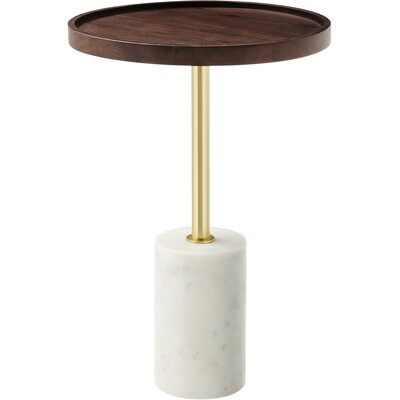 Modway Furniture Amina Round Acacia Wood Side Table by Modway, 889654282174, EEI-6607