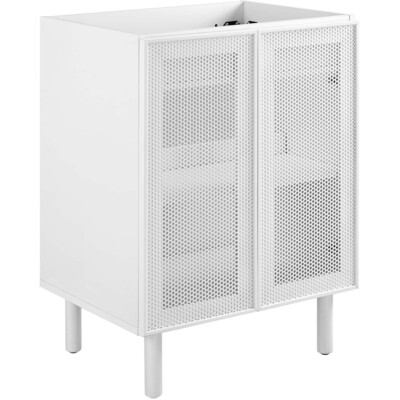 Modway Furniture Calla 24 inch Perforated Metal Bathroom Vanity Cabinet (Sink Basin Not Included) by Modway, 889654282280, EEI-6621