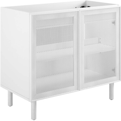 Modway Furniture Calla 36 inch Perforated Metal Bathroom Vanity Cabinet (Sink Basin Not Included) by Modway, 889654282303, EEI-6622