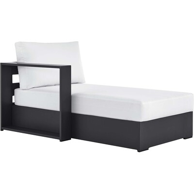 Modway Furniture Tahoe Outdoor Patio Powder-Coated Aluminum Modular Left-Facing Chaise Lounge by Modway, 889654281467, EEI-6632