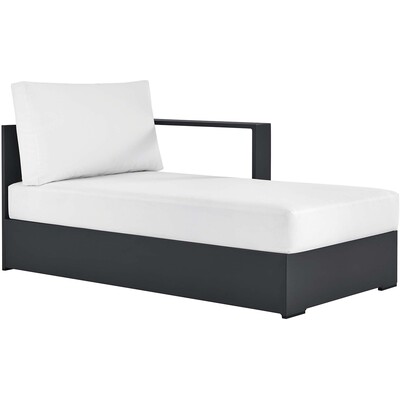 Modway Furniture Tahoe Outdoor Patio Powder-Coated Aluminum Modular Right-Facing Chaise Lounge by Modway, 889654281498, EEI-6633