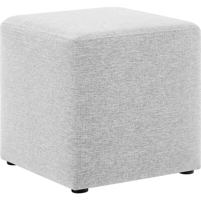 Modway Furniture Callum 17 inch Square Woven Heathered Fabric Upholstered Ottoman by Modway, 889654282808, EEI-6636