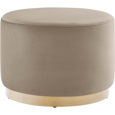 Modway Furniture Tilden Large 23 inch Round Performance Velvet Upholstered Ottoman by Modway, 889654283010, EEI-6646