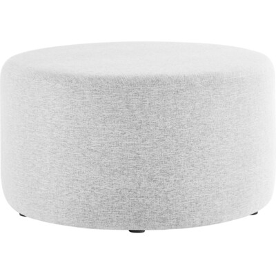 Modway Furniture Callum Large 29 inch Round Woven Heathered Fabric Upholstered Ottoman by Modway, 889654283065, EEI-6647