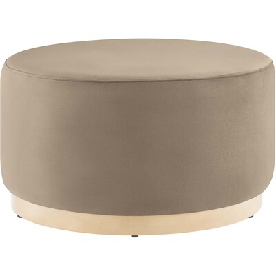 Modway Furniture Tilden Large 29 inch Round Performance Velvet Upholstered Ottoman by Modway, 889654283096, EEI-6648
