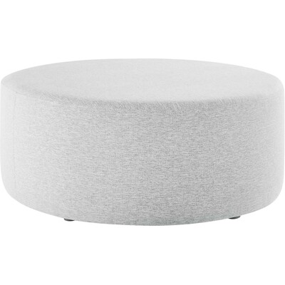 Modway Furniture Callum Large 38 inch Round Woven Heathered Fabric Upholstered Ottoman by Modway, 889654283140, EEI-6649
