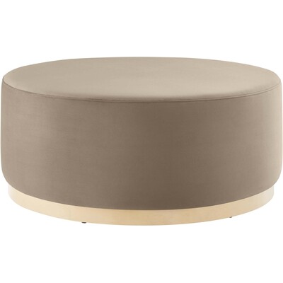 Modway Furniture Tilden Large 38 inch Round Performance Velvet Upholstered Ottoman by Modway, 889654283171, EEI-6650