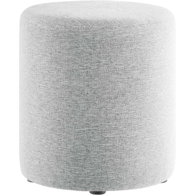 Modway Furniture Callum 16 inch Round Woven Heathered Fabric Upholstered Ottoman by Modway, 889654283225, EEI-6651