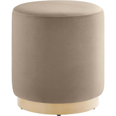 Modway Furniture Tilden 16 inch Round Performance Velvet Upholstered Ottoman by Modway, 889654283256, EEI-6652