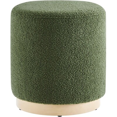 Modway Furniture Tilden 16 inch Round Sherpa Upholstered Ottoman by Modway, 889654283317, EEI-6653