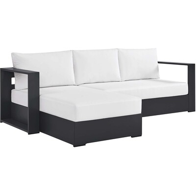 Modway Furniture Tahoe 2-Piece Outdoor Patio Powder-Coated Aluminum Left-Facing Chaise Sectional Sofa Set by Modway, 889654293385, EEI-6670