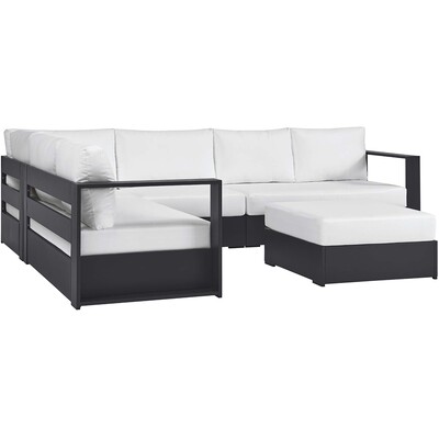 Modway Furniture Tahoe 5-Piece Outdoor Patio Powder-Coated Aluminum Sectional Sofa Set by Modway, 889654293507, EEI-6674