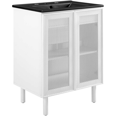 Modway Furniture Calla 24 inch Perforated Metal Bathroom Vanity by Modway, 889654293781, EEI-6679