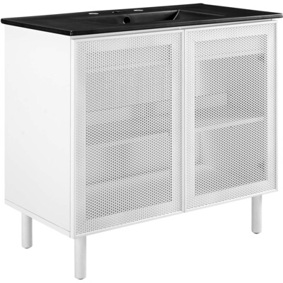 Modway Furniture Calla 36 inch Perforated Metal Bathroom Vanity by Modway, 889654293798, EEI-6680