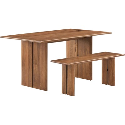 Modway Furniture Amistad 60 inch Wood Dining Table and Bench Set by Modway, 889654284192, EEI-6690