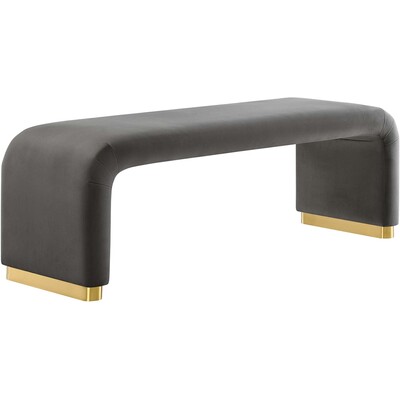 Modway Furniture Koda Performance Velvet Waterfall Long Bench by Modway, 889654287766, EEI-6734